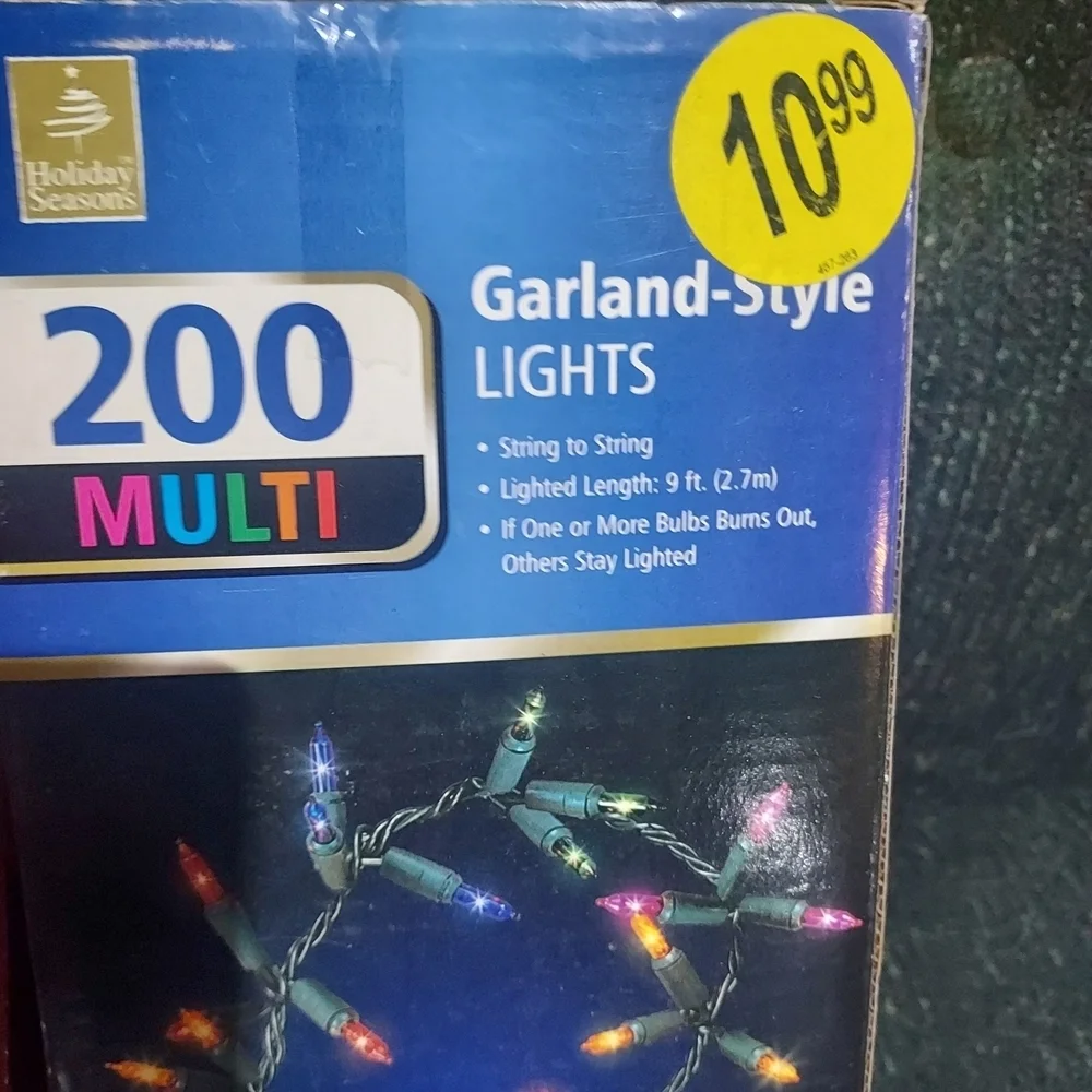 Multi-Color Miniature Light Set by Holiday Time